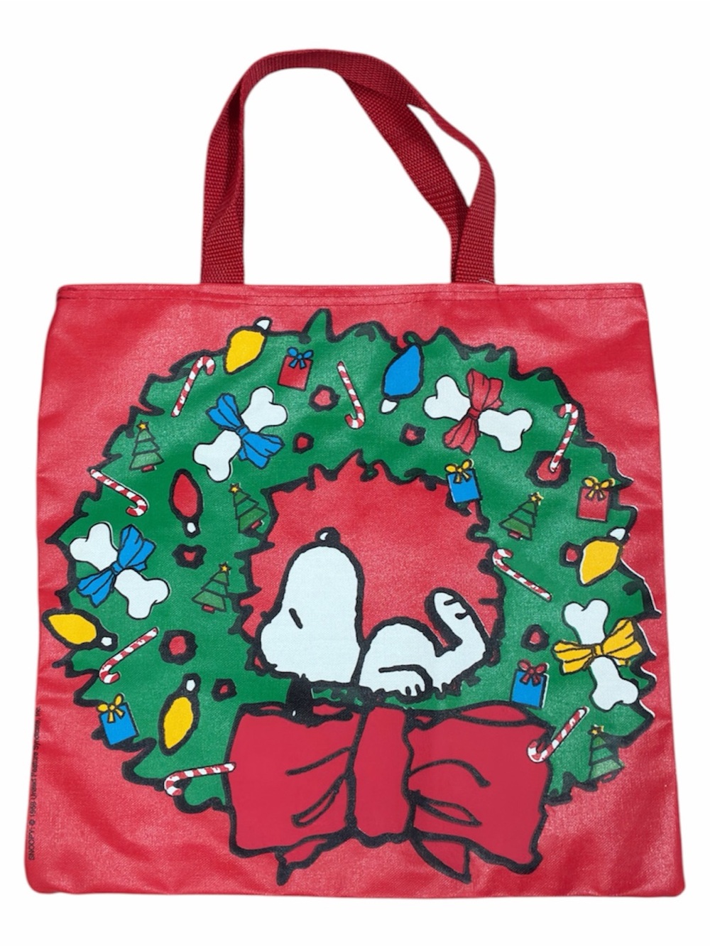 Vintage Snoopy Christmas Tote Bag